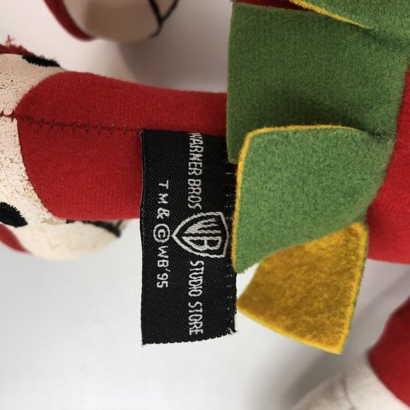 VTG Marvin Martian Plush 14" Looney Tunes Warner Bros 1995 Poseable Stands - Picture 9 of 15